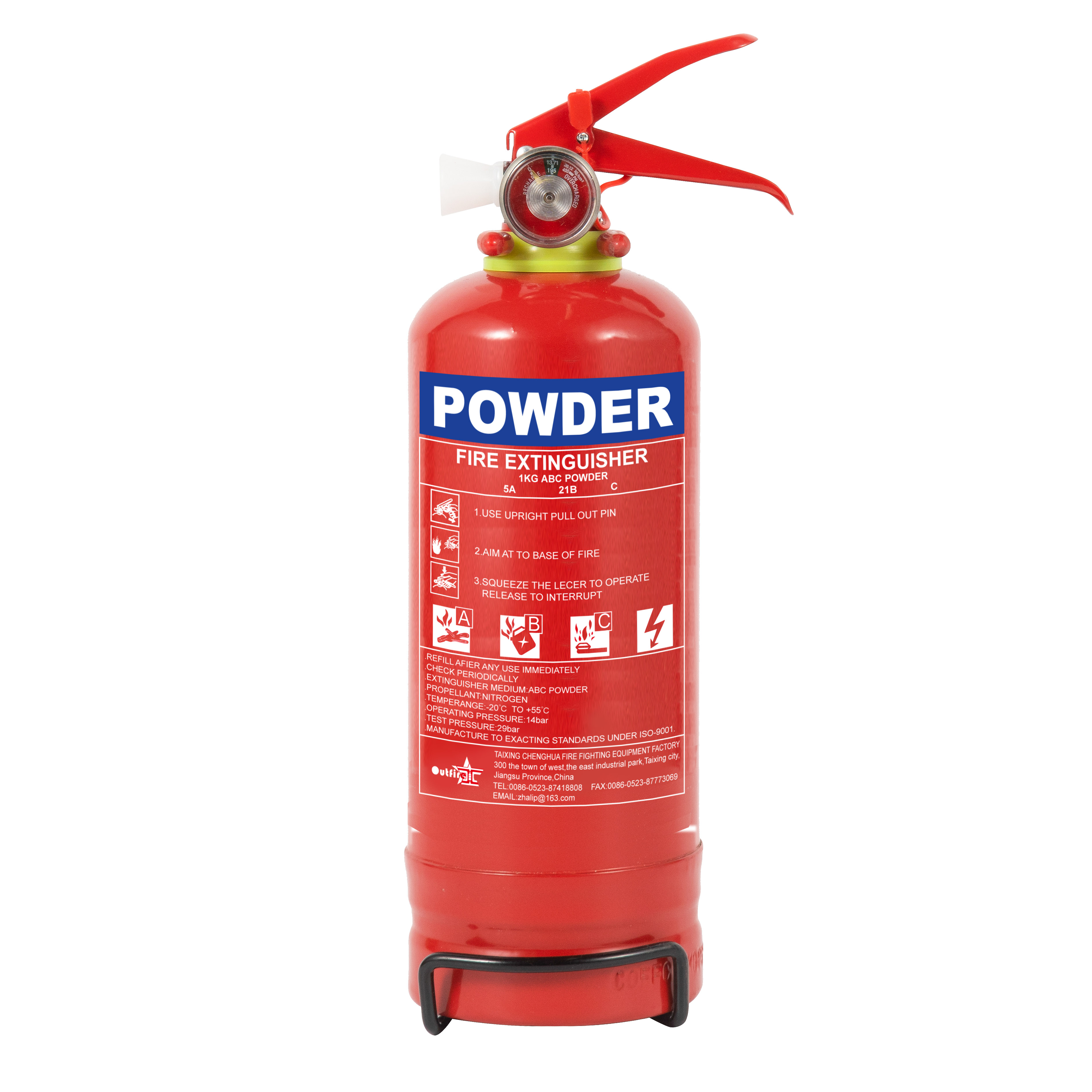 1KG Foot Ring Dry Powder Fire Extinguisher